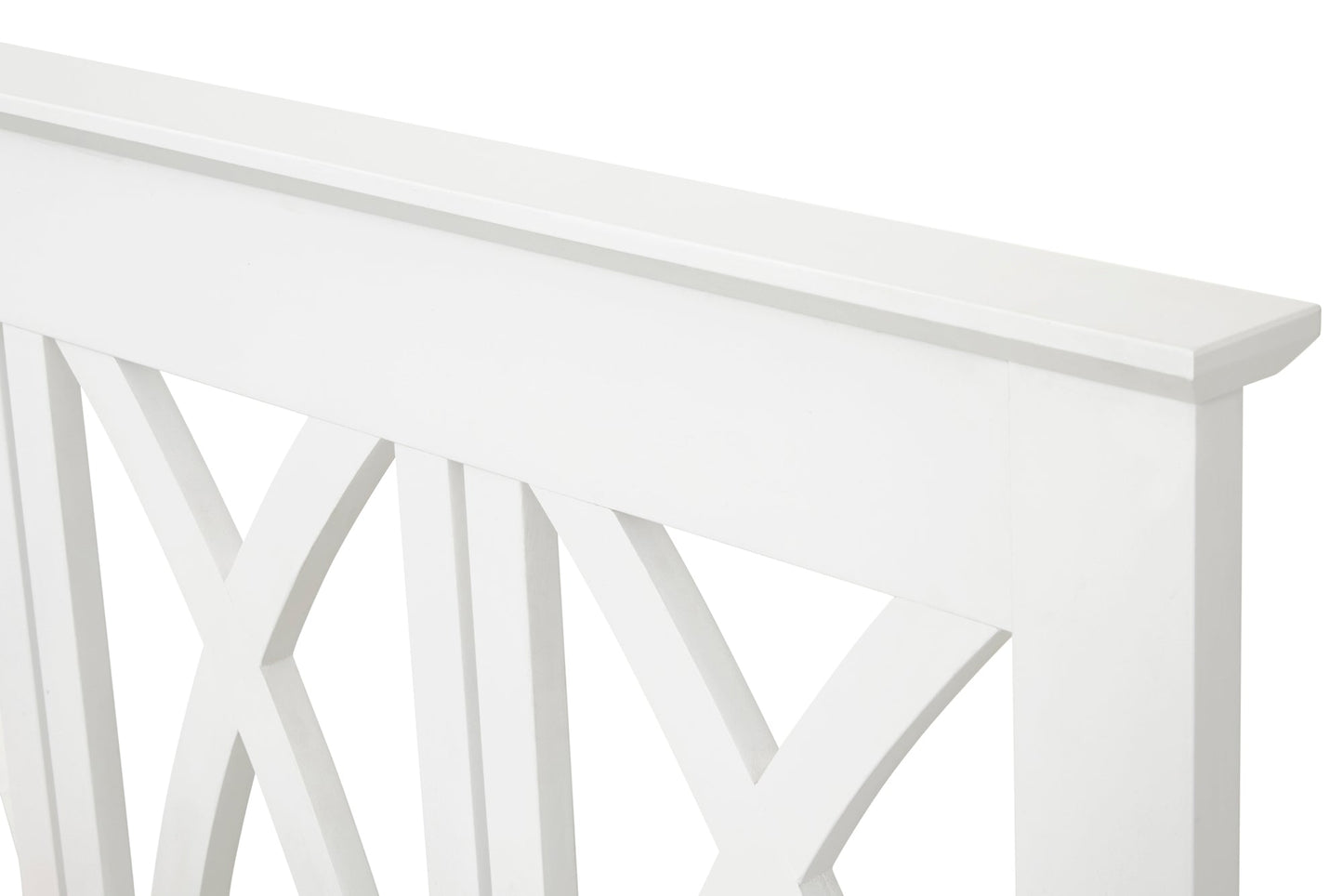Victoria Opal White Wooden Bed Frame