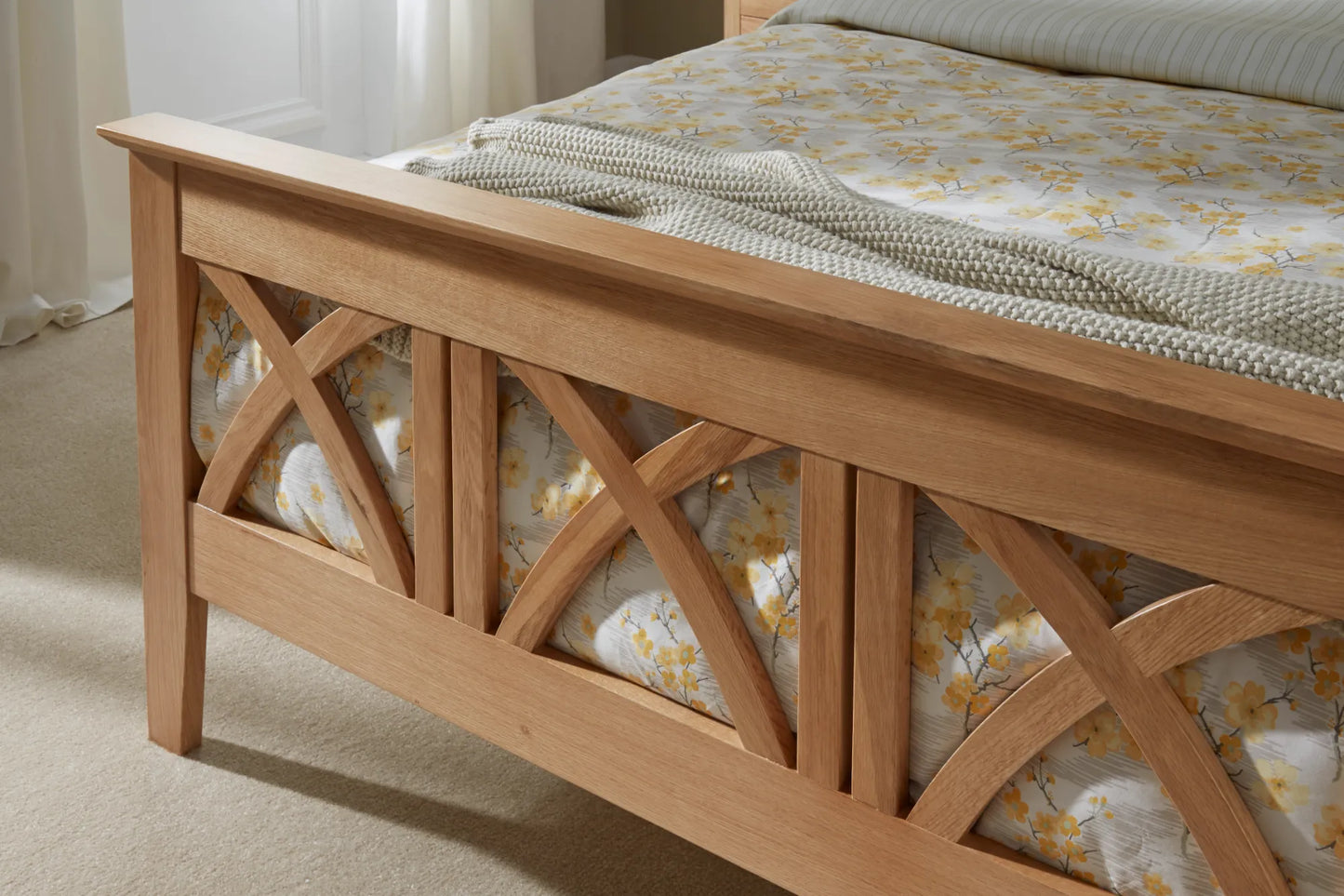 Bliss Oak Wooden Bed Frame