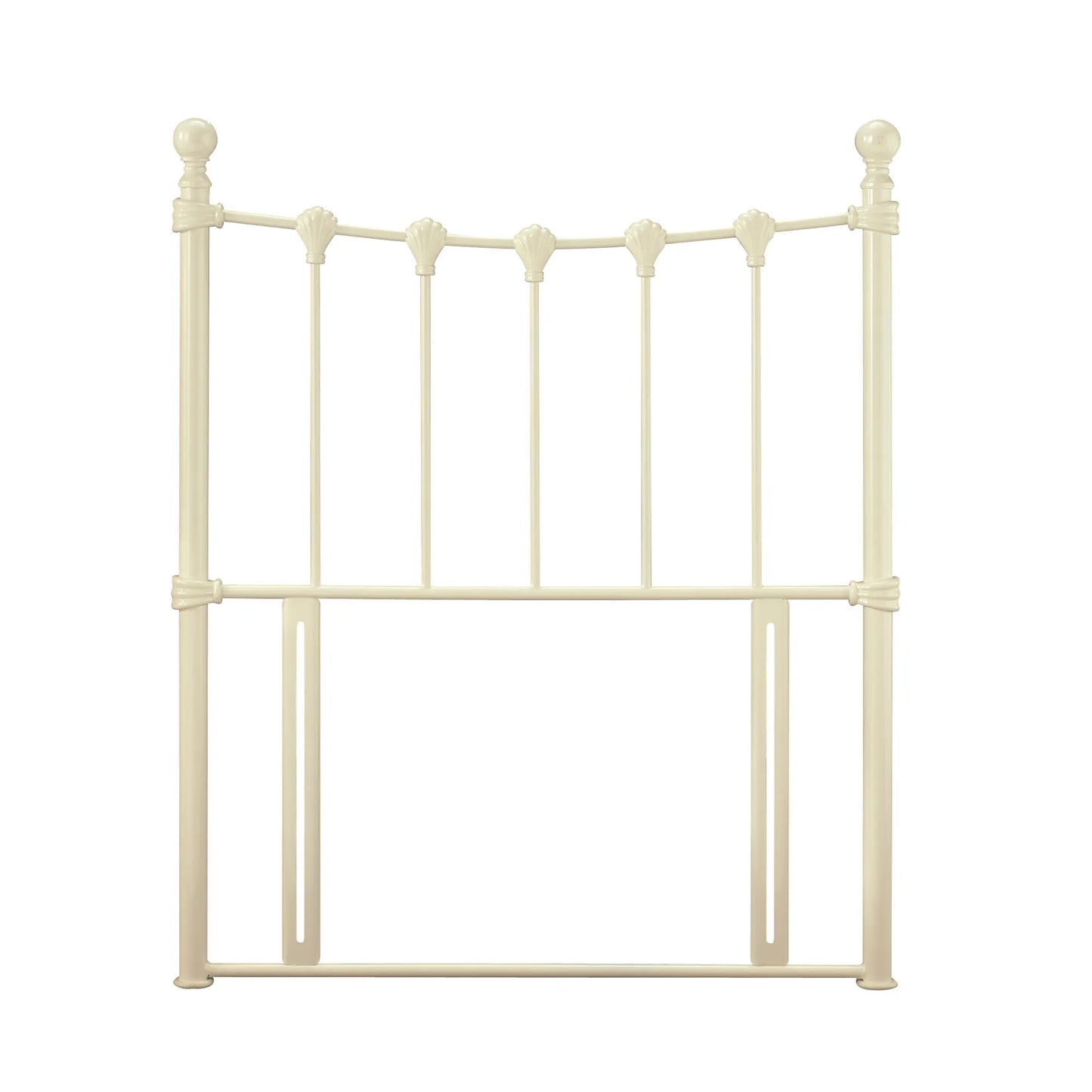 Tranquility Ivory Gloss Metal Headboard