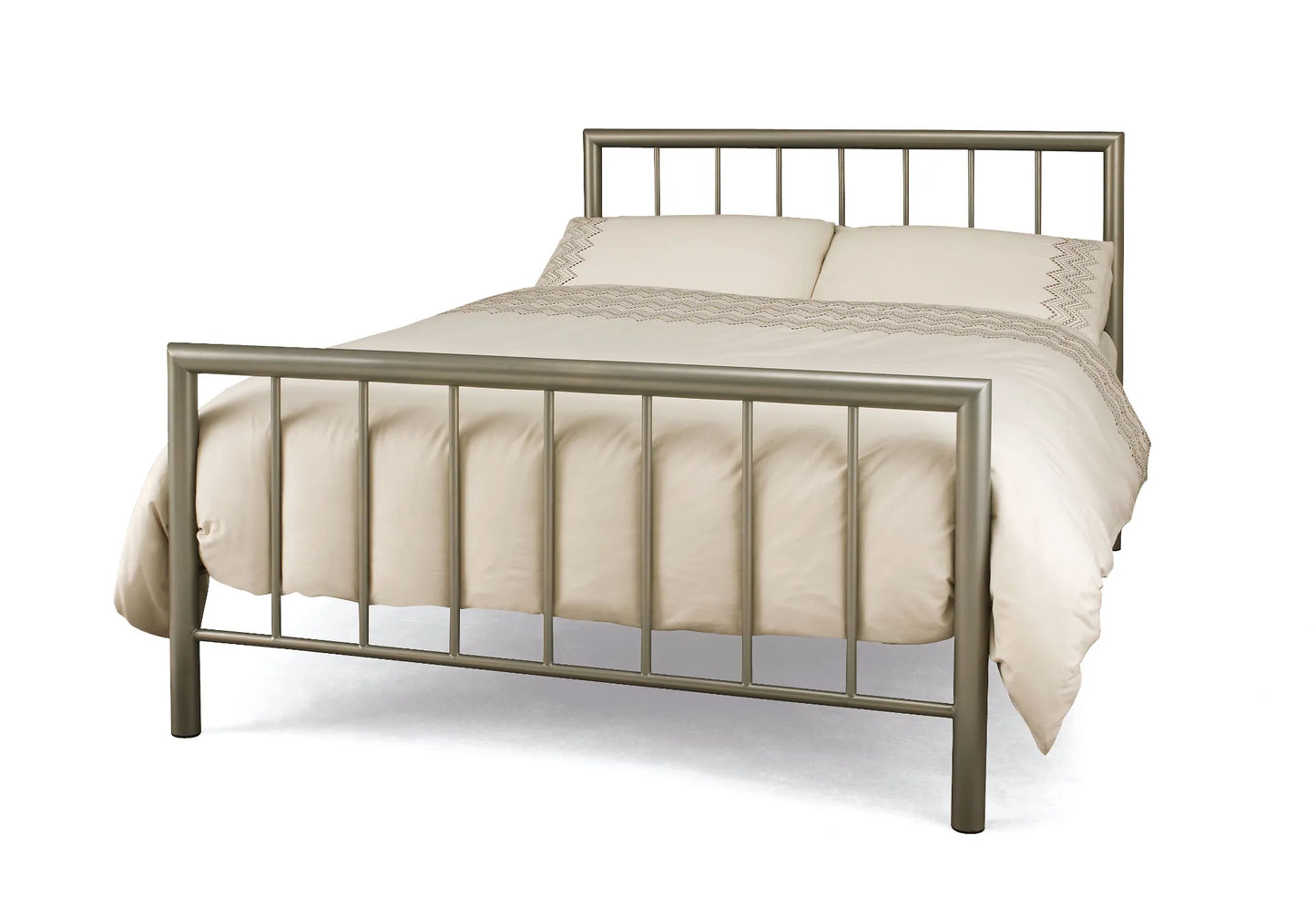 Delight Champagne Metal Bed Frame