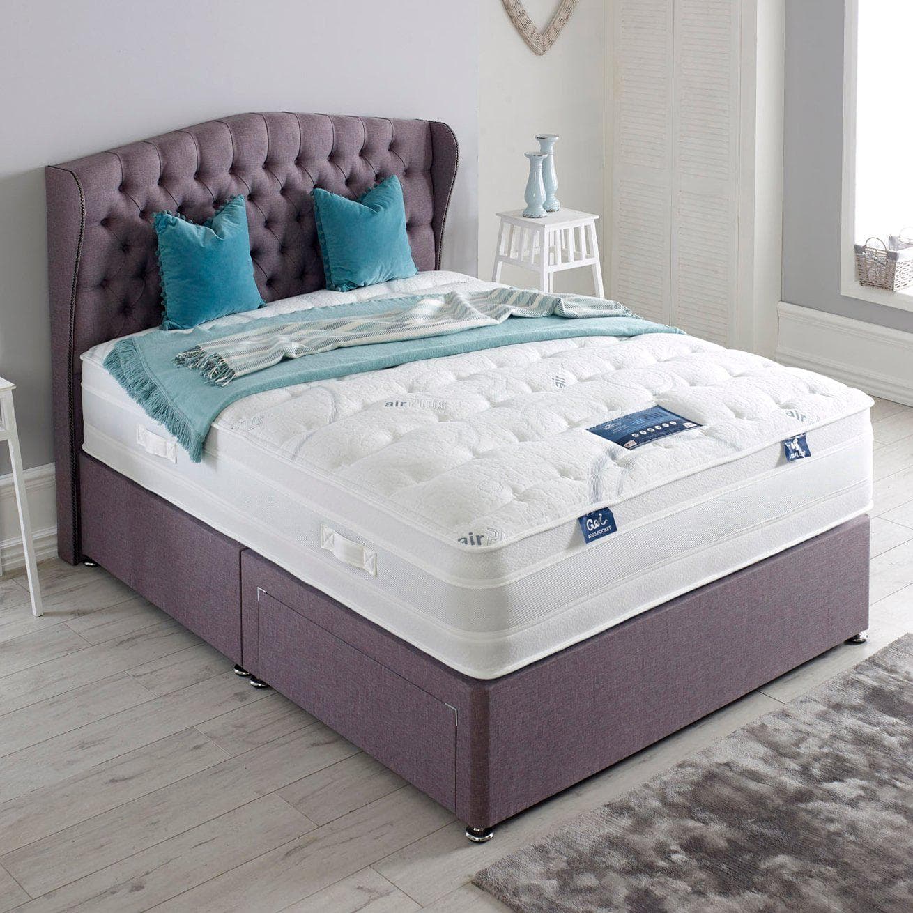 Dura Beds Air Plus Gel 1000 Pocket Sprung Gel Foam Mattress