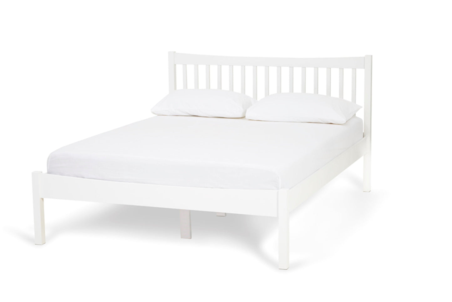 Grace Opal White Wooden Bed Frame