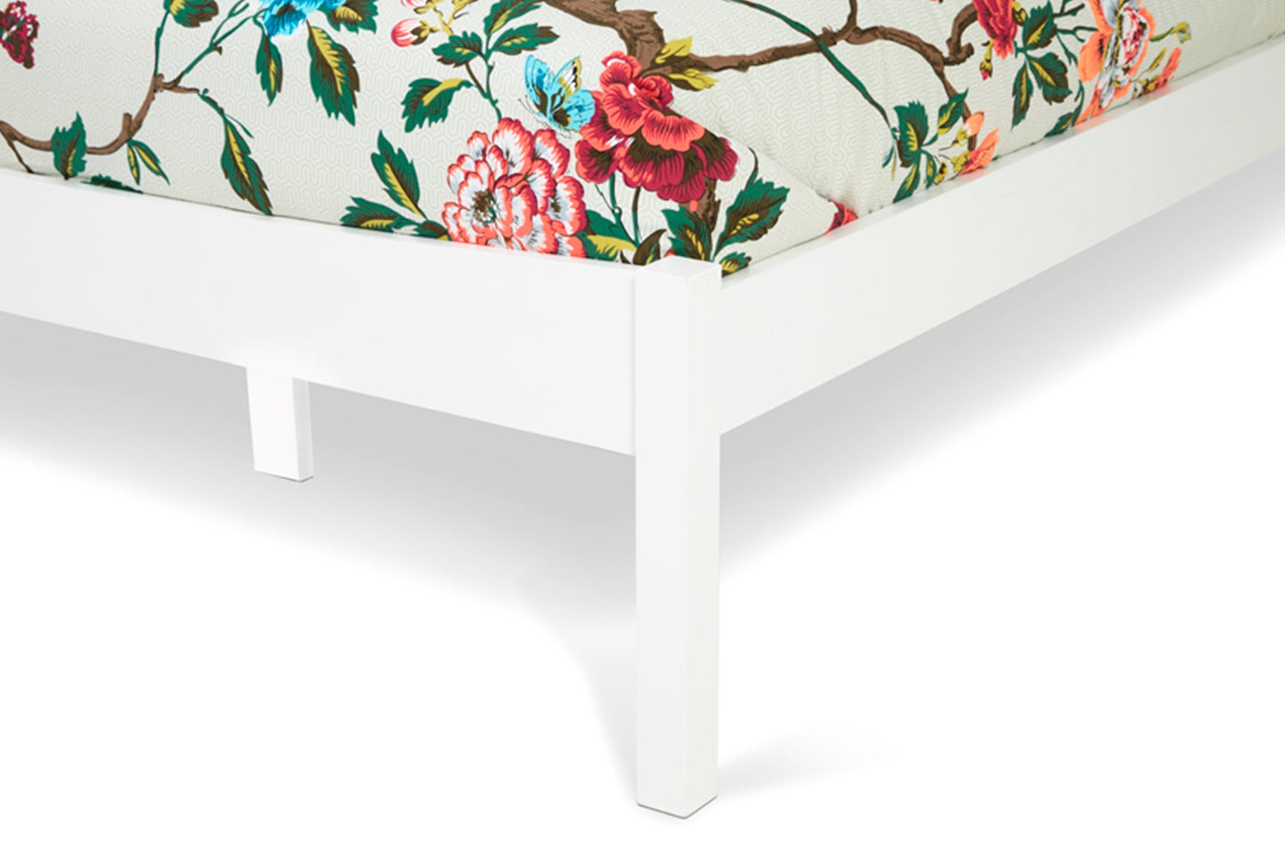 Grace Opal White Wooden Bed Frame