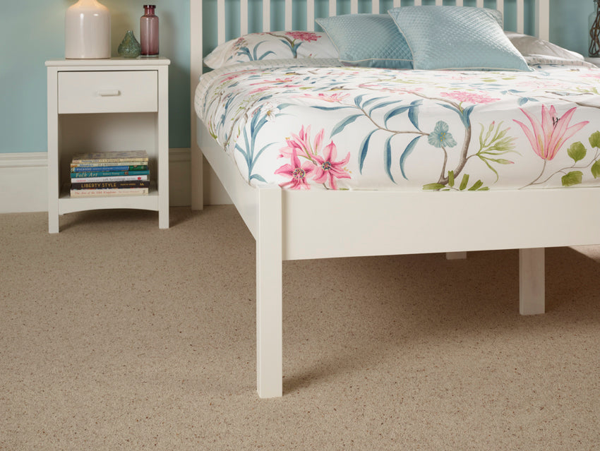 Grace Opal White Wooden Bed Frame