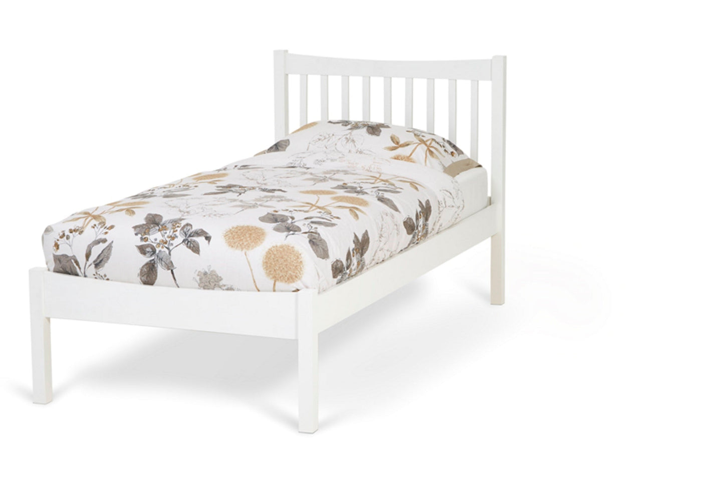 Grace Opal White Wooden Bed Frame