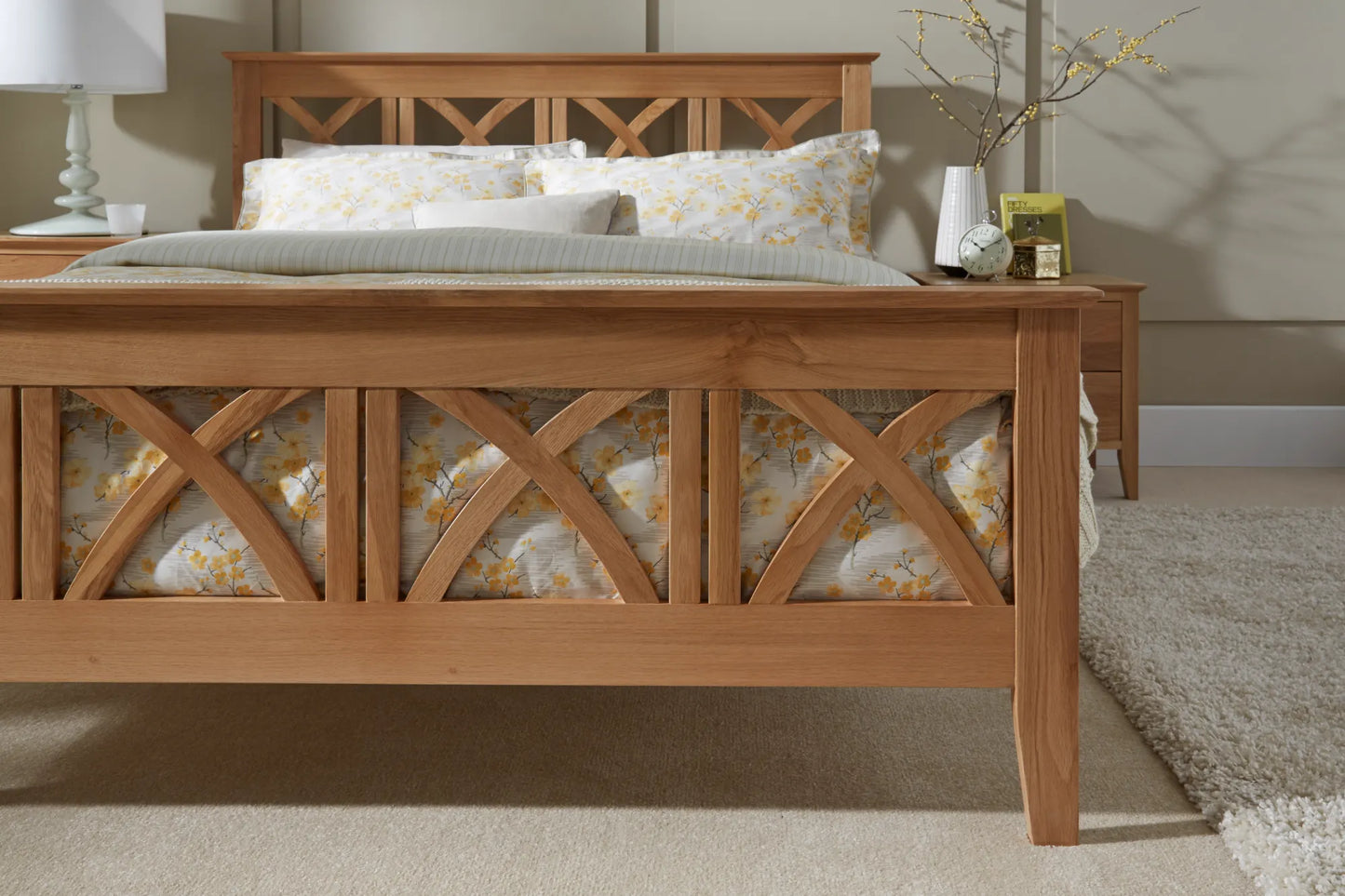 Bliss Oak Wooden Bed Frame