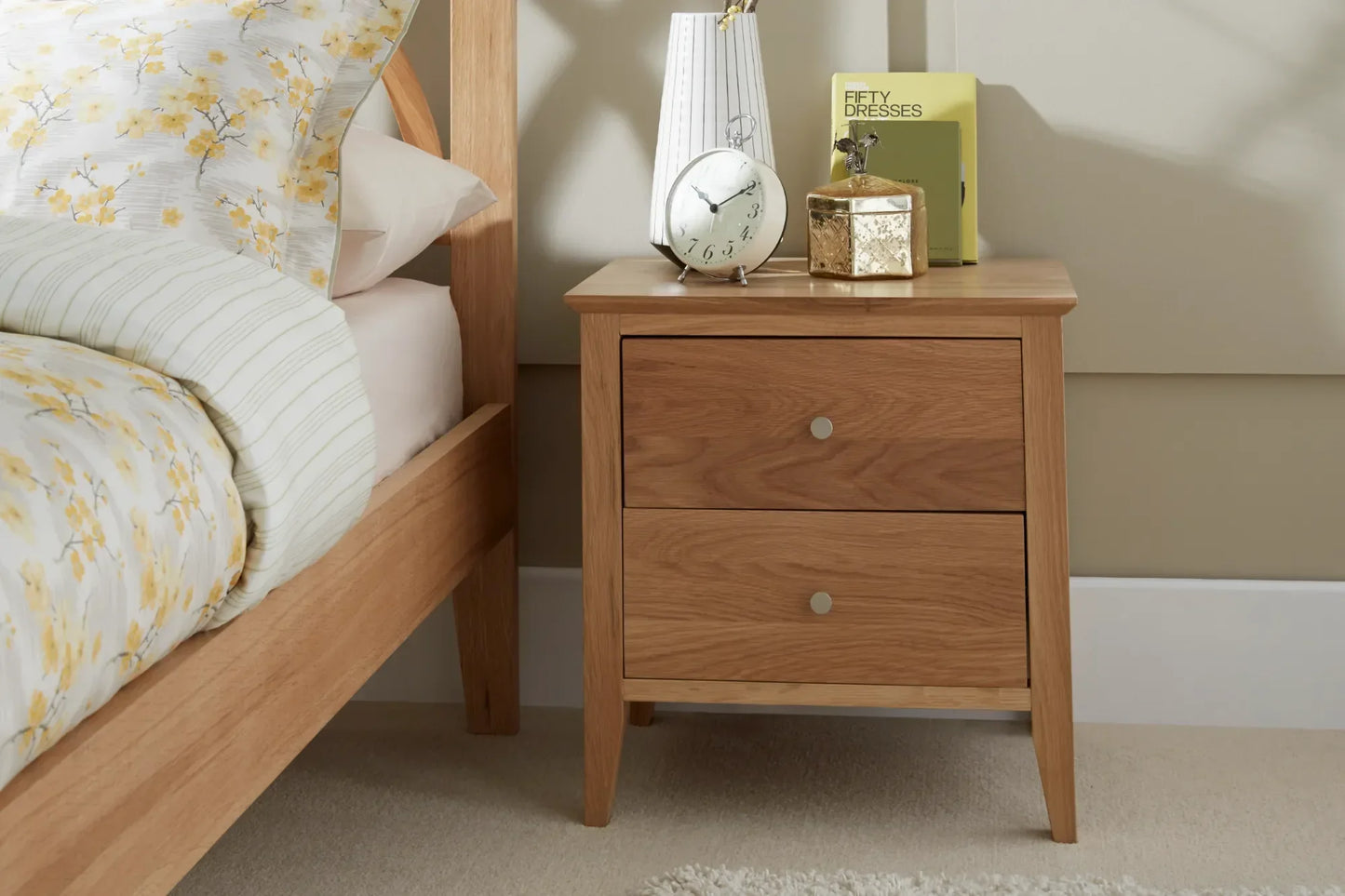 Bliss Oak Wooden Bed Frame