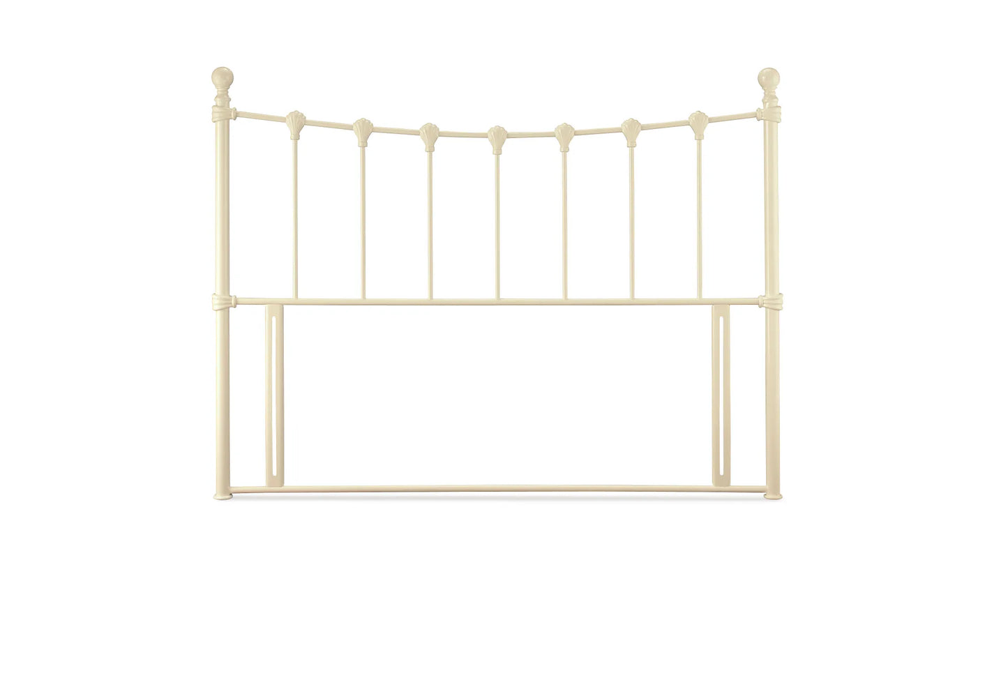 Tranquility Ivory Gloss Metal Headboard