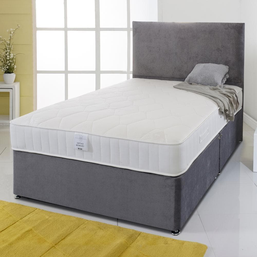 Shire Essentials Orthopaedic Sprung Memory Foam Divan Bed Set