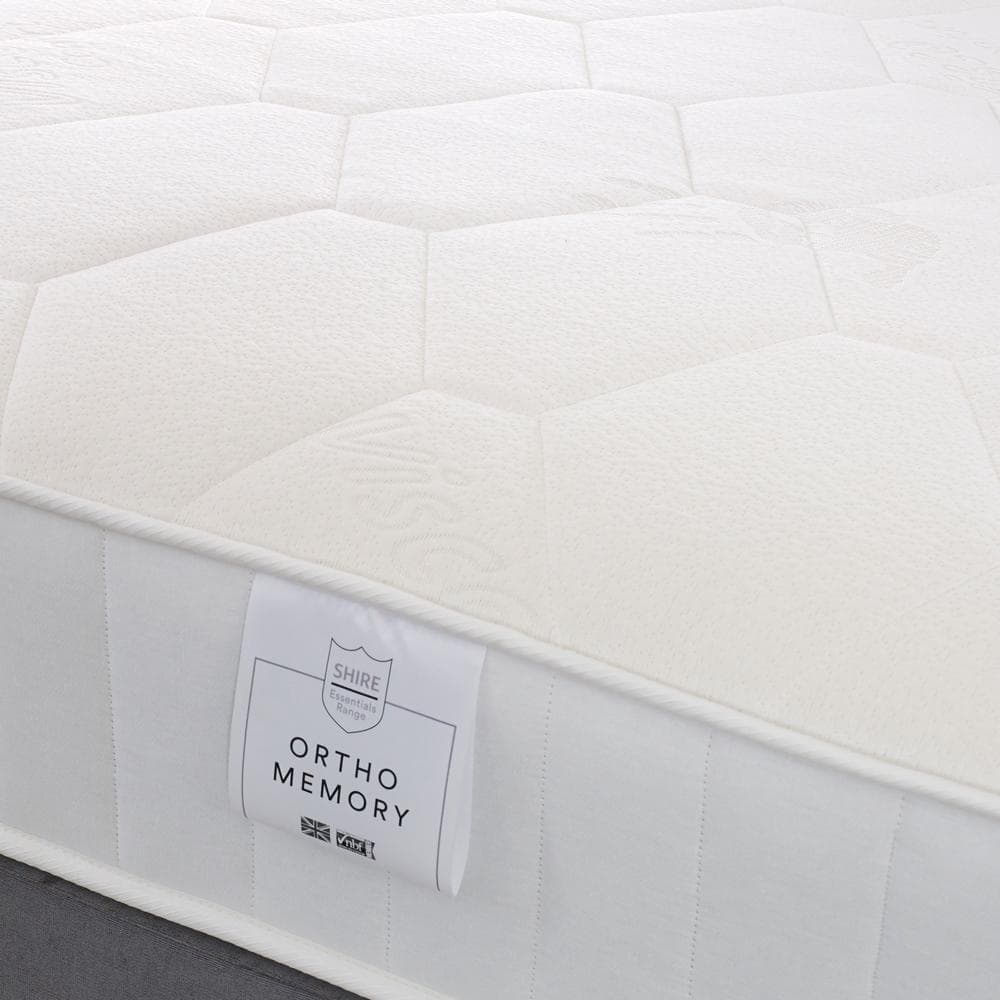 Shire Essentials Orthopaedic Sprung Memory Foam Divan Bed Set