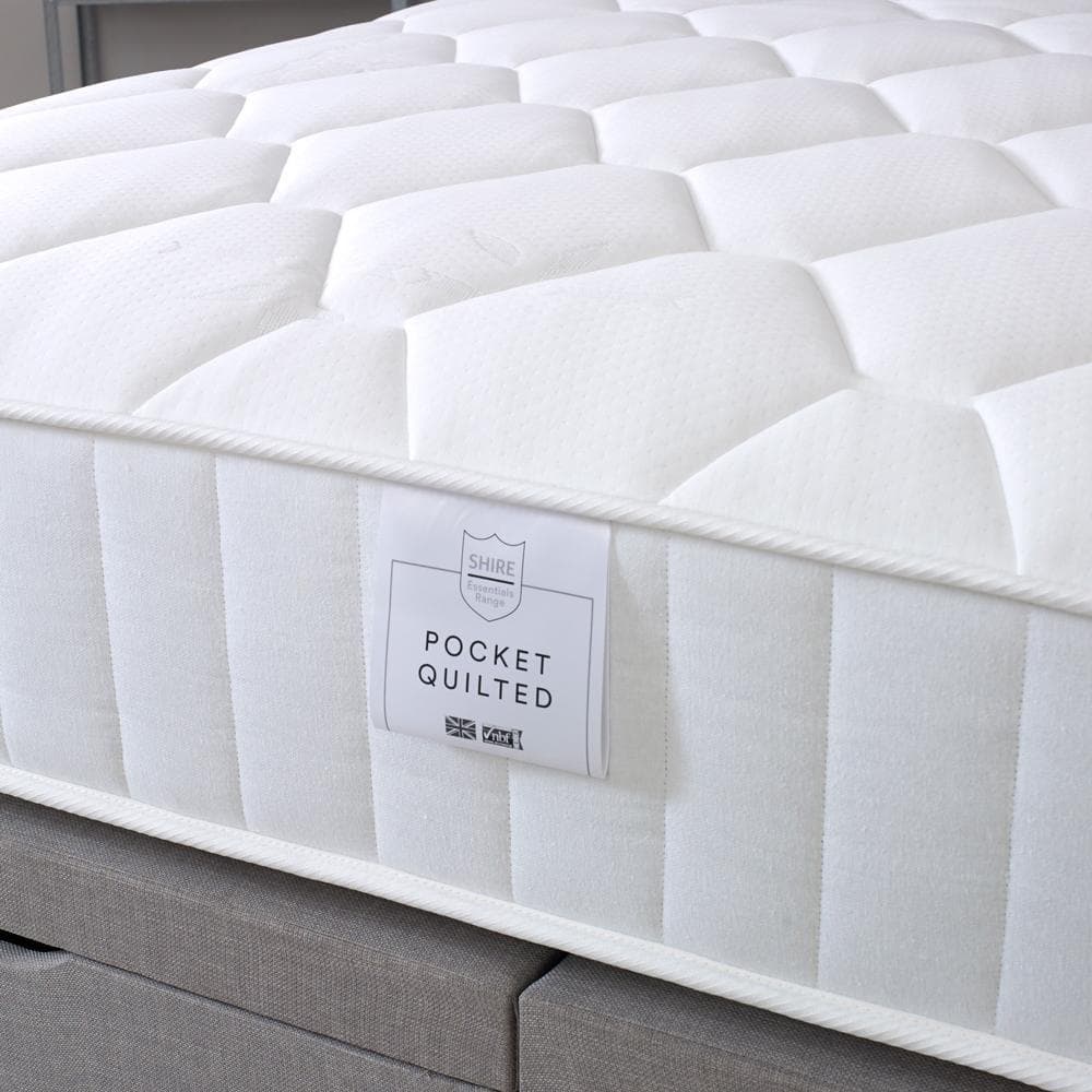 Shire Essentials 1000 Pocket Sprung Quilted Mattress