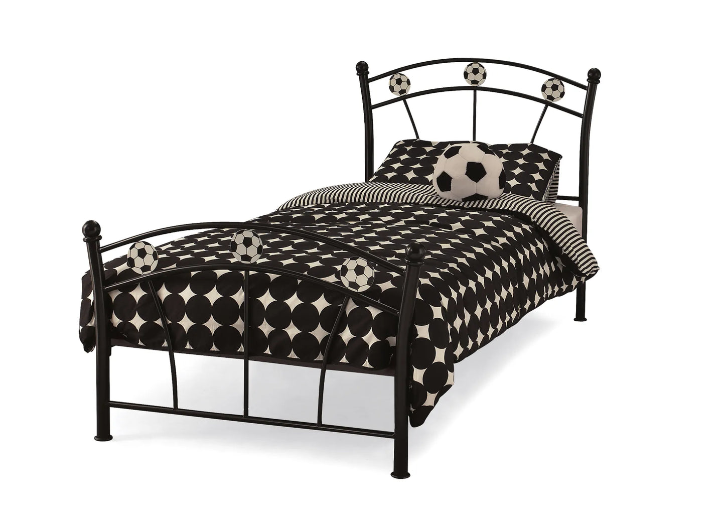 Soothe Black Metal Bed Frame