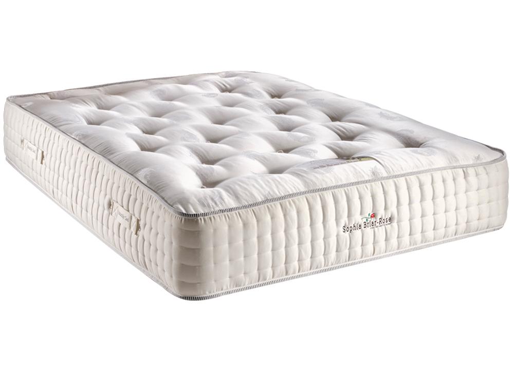 Sophia Briar-Rose Amber 1000 Pocket Sprung Alpaca Wool Bamboo Natural Mattress