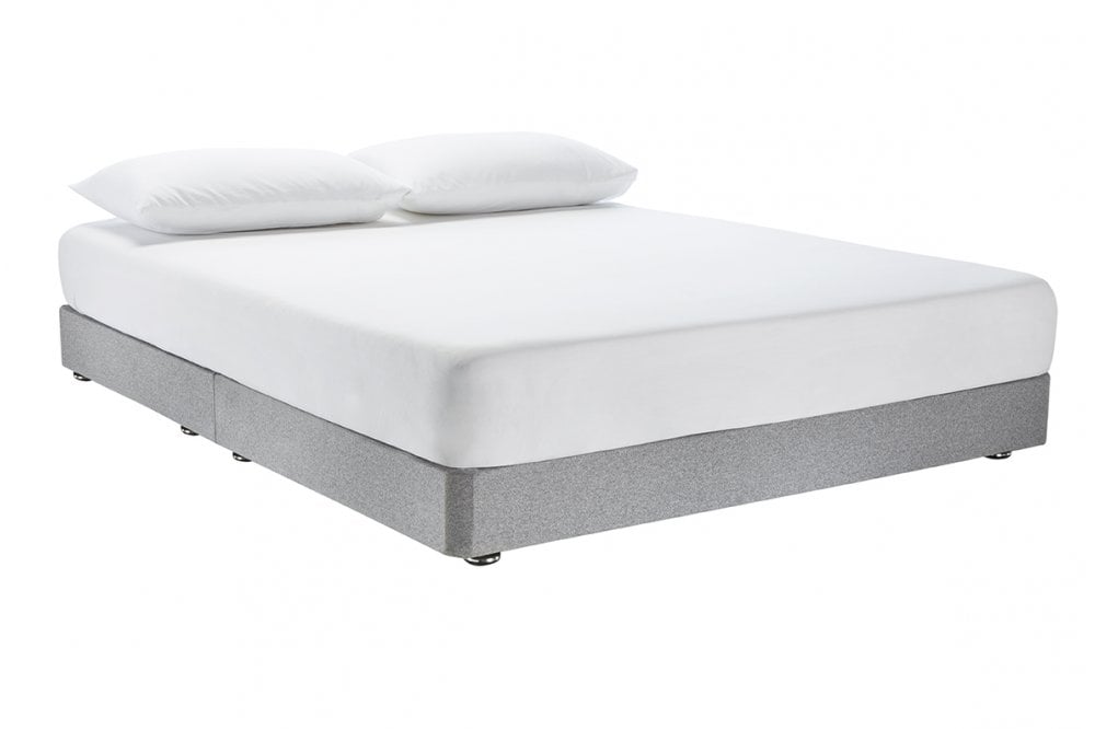 Low Divan Bed Base on Chrome Glides