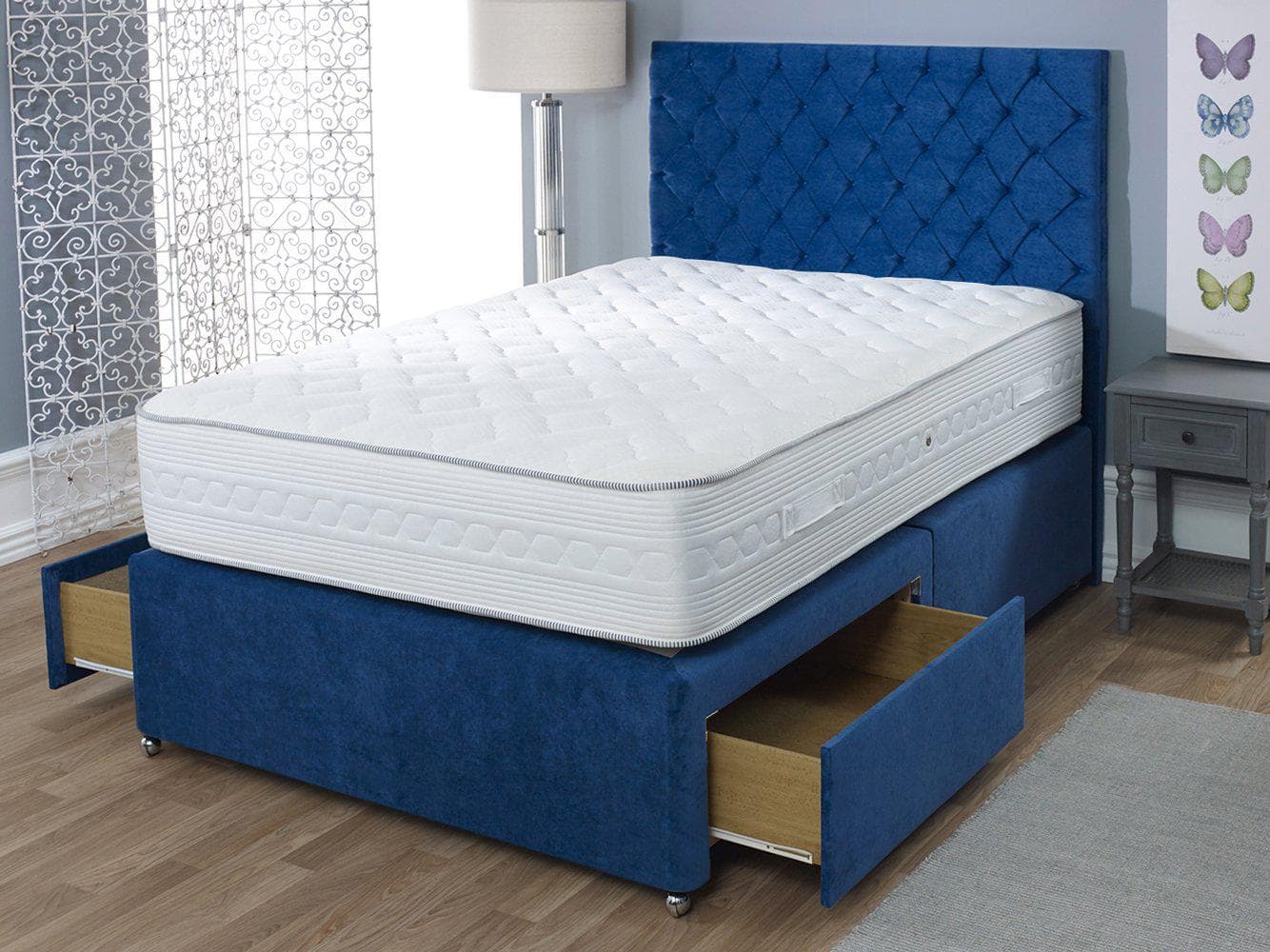 Shire Artisan Luxury Cushioned Top Divan Bed Base