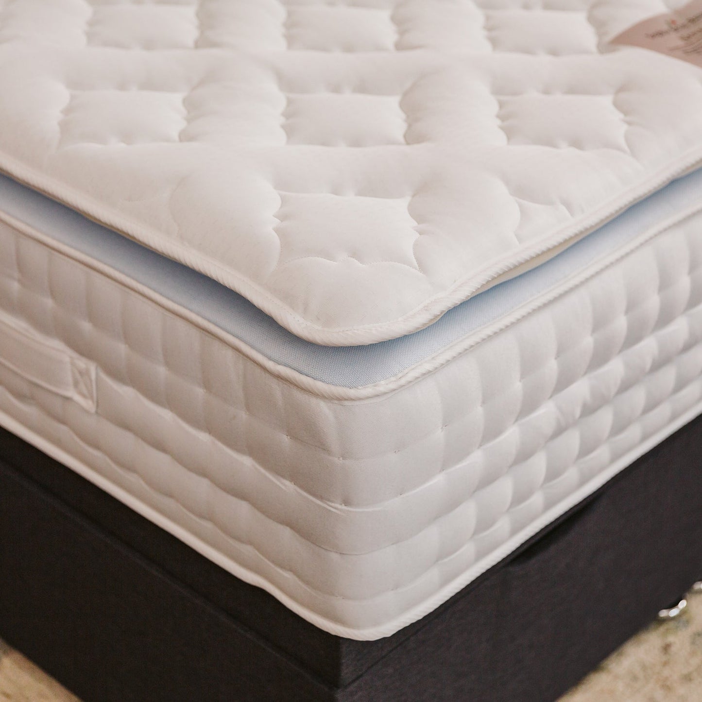 Nova 1000 Pocket Sprung Natural Fillings Pillow Top Memory Foam Cushioned Mattress