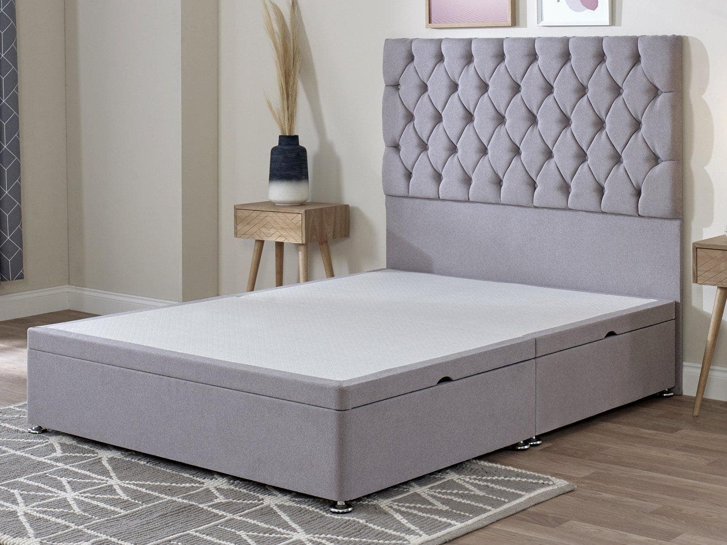 Ottoman Storage Side Lift Divan Bed Base