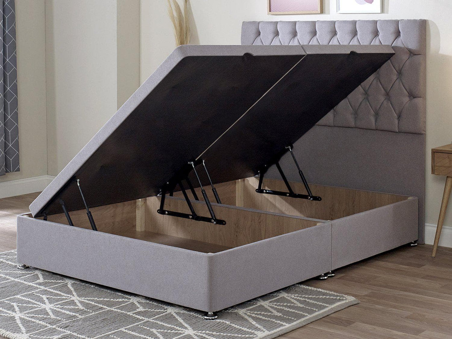 Ottoman Storage Side Lift Divan Bed Base